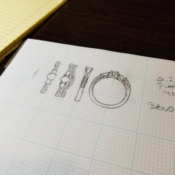 Joseph Jewelry - Designing a custom engagement and wedding ring to incorporate stones from my great grandmother's rings! - Jewelry Near Me - Bellevue, Washington