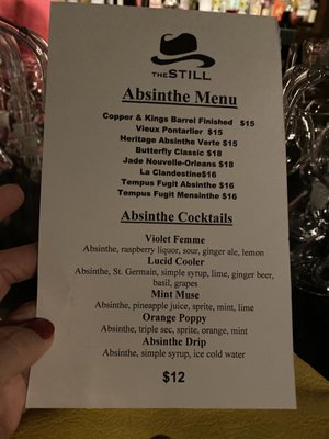 Menu photo 6 The Still Speakeasy Tucson, AZ Menu photo 6 The Still Speakeasy Tucson, AZ