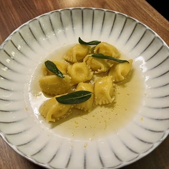 Nido - Butternut squash agnolotti with brown butter & sage - New American Near Me - Austin, Texas