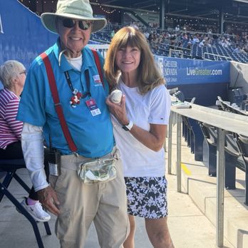 Greater Nevada Field - Richard and me with my game ball - Stadiums & Arenas Near Me - Reno, Nevada Greater Nevada Field - Richard and me with my game ball - Stadiums & Arenas Near Me - Reno, Nevada