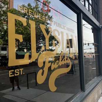 Elysian Fields - Outside sign (June 2026) - New American Near Me - Seattle, Washington