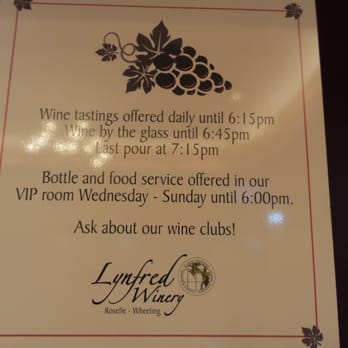 Lynfred Winery - Wineries Near Me - Roselle, Illinois