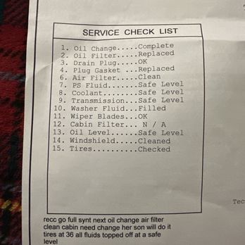 Take 5 Oil Change - Oil Change Service Check List - Oil Change Stations Near Me - Evergreen Park, Illinois Take 5 Oil Change - Oil Change Service Check List - Oil Change Stations Near Me - Evergreen Park, Illinois