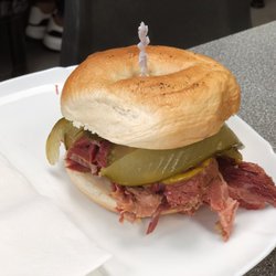 Maureen's Pie And Mash Shop - Salted Beef Bagel