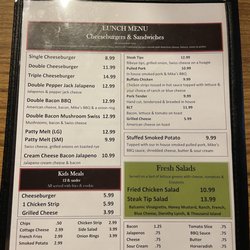Wagon Wheel Steakhouse - Menu as of 12/29/22