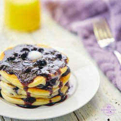 Redefining Health Physical Therapy - Elderberry Syrup with gluten free, blueberry pancakes