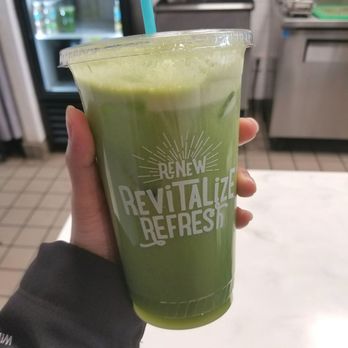 Nekter Juice Bar - Green Apple Detox (green apple, cucumber, lemon, kale, fennel, & ginger). - Acai Bowls Near Me - La Habra, California Nekter Juice Bar - Green Apple Detox (green apple, cucumber, lemon, kale, fennel, & ginger). - Acai Bowls Near Me - La Habra, California