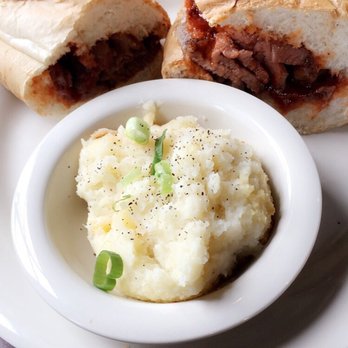 Stonefire Grill - Lunch Special: BBQ Beef Sandwich & side of Garlic Mashed Potatoes - Salad Near Me - Torrance, California