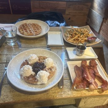 Boca Bistro - The Madrid, Churro Waffle, Bacon, Boca Fries - Spanish Near Me - Saratoga Springs, New York
