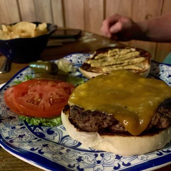 Perini Ranch Steakhouse - Build Your Own Burger with kettle chips - Steakhouses Near Me - Buffalo Gap, Texas Perini Ranch Steakhouse - Build Your Own Burger with kettle chips - Steakhouses Near Me - Buffalo Gap, Texas