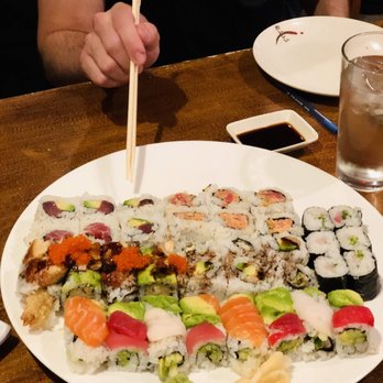 Yamato 2 - Our first batch of sushi...rainbow rolls, eel rolls, etc. - Japanese Near Me - Boston, Massachusetts Yamato 2 - Our first batch of sushi...rainbow rolls, eel rolls, etc. - Japanese Near Me - Boston, Massachusetts