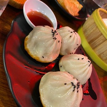 Stick & Steam - Pan Fried Soup Dumpling Buns The best!!! - Dim Sum Near Me - Millbrae, California