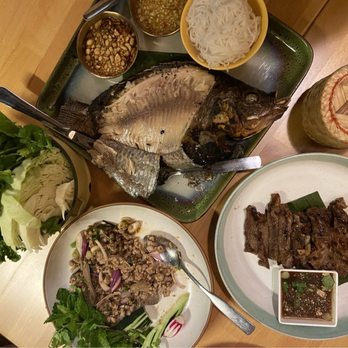 Hug Esan - Crispy Tilapia, Pork Larb, Ribeye - Thai Near Me - Elmhurst, New York Hug Esan - Crispy Tilapia, Pork Larb, Ribeye - Thai Near Me - Elmhurst, New York