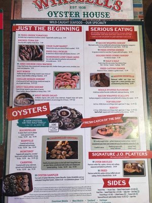 Menu photo 6 Wintzell's Oyster House Mobile, AL Menu photo 6 Wintzell's Oyster House Mobile, AL