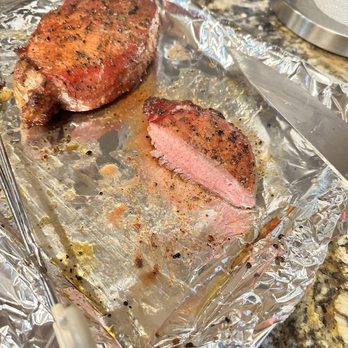 Armando & Sons Butcher Shop - Reverse seared rib eyes!!   The one that is cut was a little thinner a little more on the done side but still excellent!! - Meat Shops Near Me - Reno, Nevada