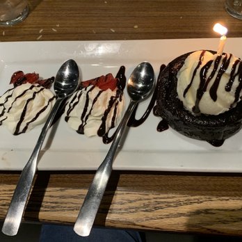 Hard Stones Grill - OMG!! Chocolate lava cake with ice cream... Had to have it coz it's my birthday!! Worth it!! - American Near Me - Kemptville, Ontario Hard Stones Grill - OMG!! Chocolate lava cake with ice cream... Had to have it coz it's my birthday!! Worth it!! - American Near Me - Kemptville, Ontario