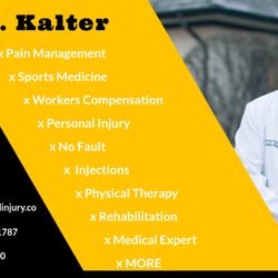 Matthew Kalter, MD - Dr. Matthew Kalter Specializing in Sport, Spine and Rehab Medicine, Pain Management, Spinal Injections, Physical Therapy, workers comp