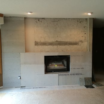 Carter Custom Construction - Gas Fireplace Insert & 20 Gauge Steel Wall - Before - General Contractors Near Me - White Bear Township, Minnesota