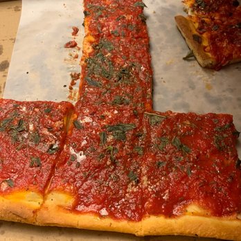 Tony's Pizzeria - Requested a "Grandma's pie with cheese" but received this instead! This is just a tomato pie with no cheese! - Pizza Near Me - Haddonfield, New Jersey Tony's Pizzeria - Requested a "Grandma's pie with cheese" but received this instead! This is just a tomato pie with no cheese! - Pizza Near Me - Haddonfield, New Jersey