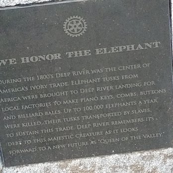 We Honor the Elephant Marker and Statue - Landmarks & Historical Buildings Near Me - Deep River, Connecticut We Honor the Elephant Marker and Statue - Landmarks & Historical Buildings Near Me - Deep River, Connecticut
