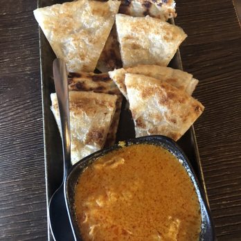 Burma Choice - Palata with Chicken Curry Dip - Burmese Near Me - San Jose, California Burma Choice - Palata with Chicken Curry Dip - Burmese Near Me - San Jose, California