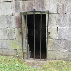 Elder Ballou Cemetery - The bars to keep people out or ghosts in?