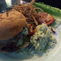 Burger and shoestring fries! Burger and shoestring fries!
