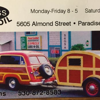 Lyons Express Lube & Oil - Business card - Auto Repair Near Me - Paradise, California Lyons Express Lube & Oil - Business card - Auto Repair Near Me - Paradise, California