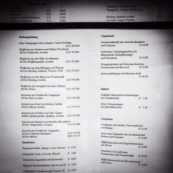 Café Wintergarten - dinner menu, june 2015 - Cafes Near Me - Berlin, BE
