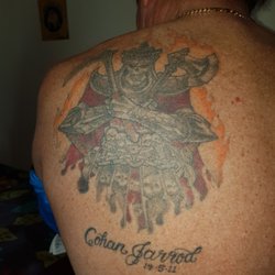 Tattooed Warrior Tattoo Studio - Done by the master of ink, Scotty.
