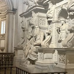 Basilica di San Pietro in Vincoli - Moses by Michaelangelo! His favorite work!
