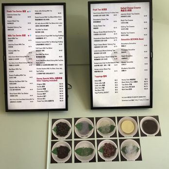 ChaChaCha - Menu in English and Chinese - Desserts Near Me - Fremont, California