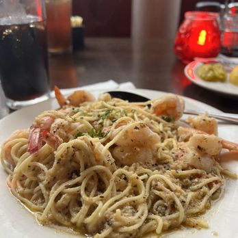 Campisi's Restaurant - Sautéed shrimp scampi.  Excellent flavor and size.  Shrimp was cooked perfectly! - Italian Near Me - Dallas, Texas