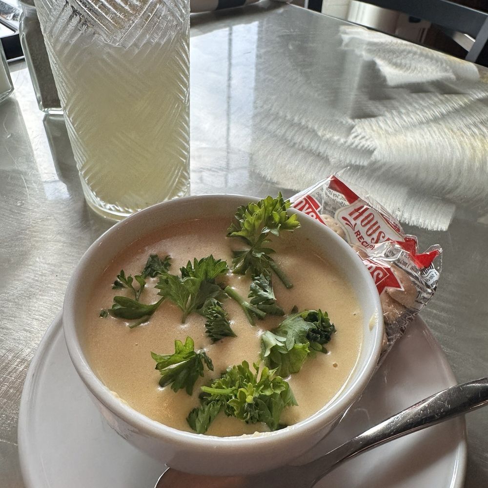 Minhas Kitchen - Cheese soup - New American Near Me - Monroe, Wisconsin Minhas Kitchen - Cheese soup - New American Near Me - Monroe, Wisconsin
