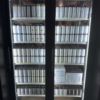Manhattan Project Beer Company - Beer fridge near the bar - Breweries Near Me - Dallas, Texas