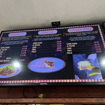Chula Tacos - Menu pt2 - Tacos Near Me - San Diego, California