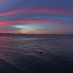 The view from the pier outside WineKraft Wine Bar.