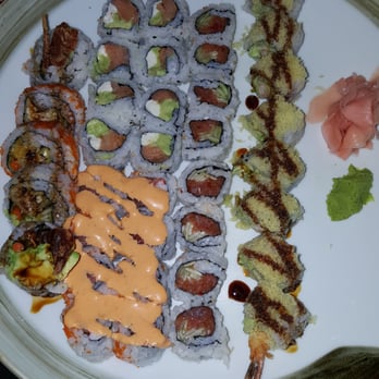 Sushi Kiku - Spicy tuna roll, spider roll, Philly roll, shrimp crunch roll, seafood roll. - Japanese Near Me - Atlanta, Georgia Sushi Kiku - Spicy tuna roll, spider roll, Philly roll, shrimp crunch roll, seafood roll. - Japanese Near Me - Atlanta, Georgia