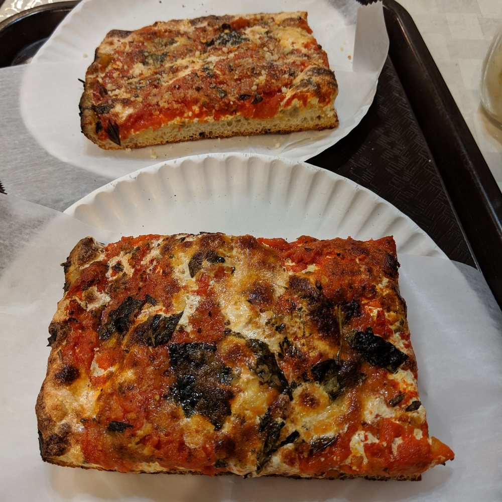 Louie's Pizza - Grandma slice - Italian Near Me - Elmhurst, New York