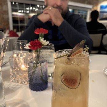 Nikos - Fig drink  it was light but refreshing - New American Near Me - Yardley, Pennsylvania