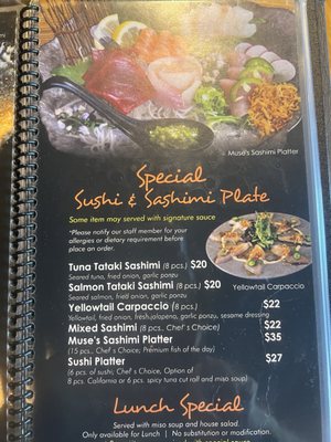 Menu photo 7 Muse Sushi House Laguna Niguel, CA