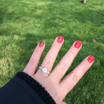 Helzberg Diamonds - Setting and moissanite center stone helzberg helped design and combine. - Jewelry Near Me - Livermore, California