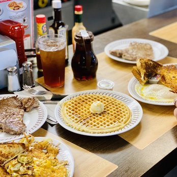 Waffle House - To staff: We LOVED our steak & eggs brekkie with waffle 2 share! It was cooked perfectly! So much fun too y'all!! See you again soon! XOXO - Diners Near Me - Pensacola, Florida Waffle House - To staff: We LOVED our steak & eggs brekkie with waffle 2 share! It was cooked perfectly! So much fun too y'all!! See you again soon! XOXO - Diners Near Me - Pensacola, Florida