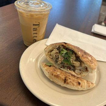Tatte Bakery & Cafe | Garden City - Roasted cauliflower sandwich with Iced tahini pumpkin latte - Bakeries Near Me - Garden City, New York Tatte Bakery & Cafe | Garden City - Roasted cauliflower sandwich with Iced tahini pumpkin latte - Bakeries Near Me - Garden City, New York