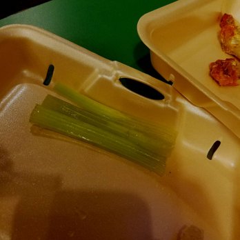 Wingstop - idk if yall could tell but these were some soggy celery sticks - Chicken Wings Near Me - Las Vegas, Nevada