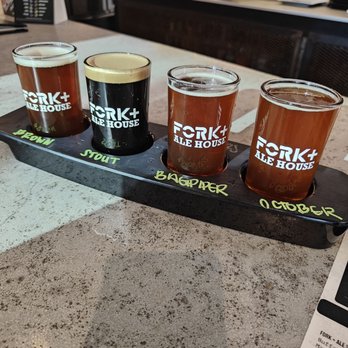 Fork + Ale House - Beer flight - Breweries Near Me - Carmel, Indiana