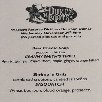 Dukes N’ Boots - More shots of the delicious menu anyone that did t attend missed out on - Burgers Near Me - Willoughby, Ohio