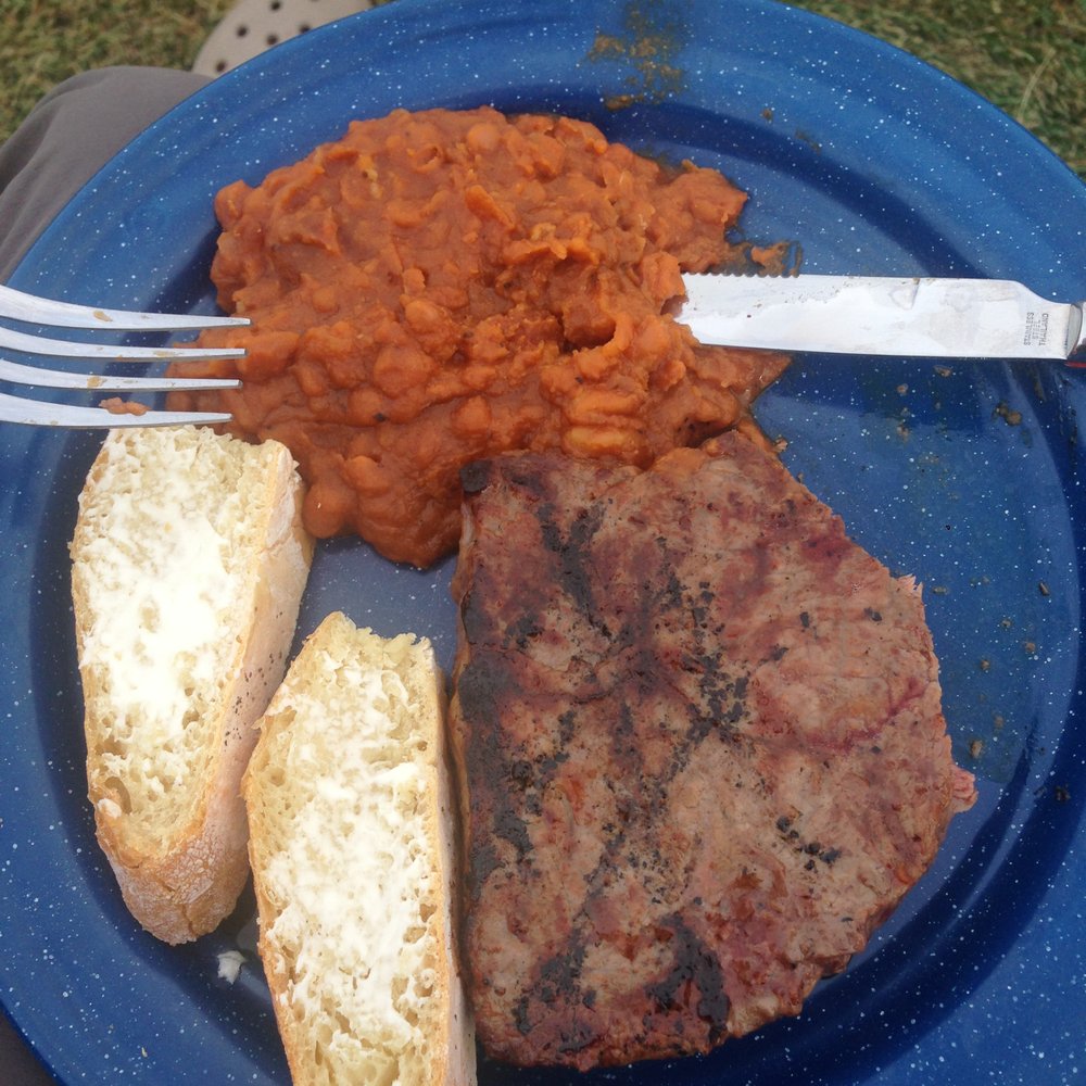 Judy's Table - Steak grilled over the fire, fresh bread, beans....HEAVEN. - Bed & Breakfast Near Me - Ennis, Montana Judy's Table - Steak grilled over the fire, fresh bread, beans....HEAVEN. - Bed & Breakfast Near Me - Ennis, Montana