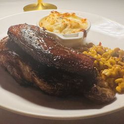 Steak with Pork Belly