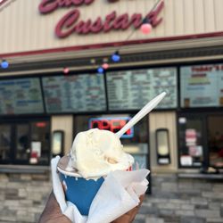 East Coast Original Frozen Custard - Tuesday, 5 August 2025 - Almond Joy and Chocolate flavours custard (single size - $3.95)